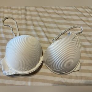 H & M white push-up swim top
